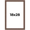 PosterPalooza | 18x28 Wide Barnwood Picture Frame, UV Acrylic, 6 Finishes - Grey, Brown, White, and Black - 2 of 4