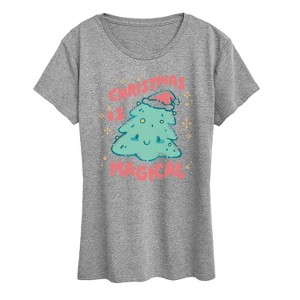 Women's - Instant Message - Christmas Is Magical Short Sleeve Graphic T-Shirt - 1 of 4