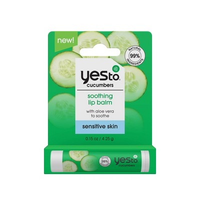 Yes To Cucumbers Soothing Lip Balm - 0.15oz