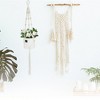 Unique Bargains Macrame Plant Hanger Woven Cotton Indoor Outdoor Decorative - 2 of 4