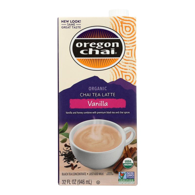 Oregon Chai Organic Vanilla Chai Tea Latte Black Tea Concentrate - Case of 6/32 fz, 2 of 6