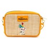 Disney Bag, Horizontal Crossbody, Moana Embroidered Skirt Pattern with Hei Hei and Pua Pose, Raffia Straw - 4 of 4