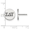 Black Bow Jewelry Sterling Silver Sigma Delta Tau Greek Life Stud Earring - image 2 of 3