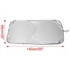 Unique Bargains Tone Rear Windshield for Car Automotive Sunshades 55" x 26" Black Silver Tone 1 Pc - 3 of 4