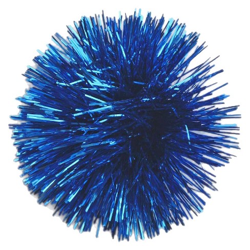 Glossy Gift Pom Bow Royal Blue - Spritz™ - image 1 of 1