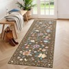 Hallway Runner Rug 2x6 Washable Runner Rugs Non Slip Floral Area Rug Ultra-Thin Soft Flower Carpet Runners for Kitchen Entryway Laundry Bathroom - 3 of 4