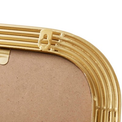 Aurelia Gold Fluted Rectangular Wall Mirror