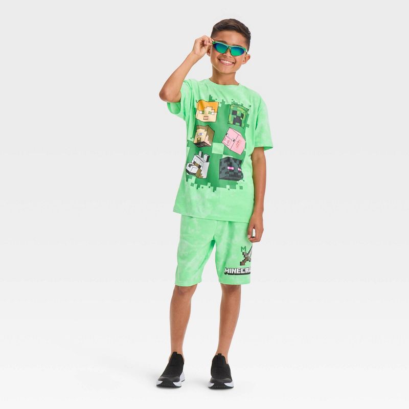Boys&#39; Minecraft Mineral Top and Bottom Set - Green, 3 of 4