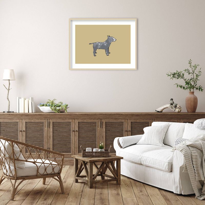 41&#34; x 31&#34; Bull Terrier Dog by Sarah Thompsonengels Wood Framed Wall Art Print - Amanti Art, 6 of 10