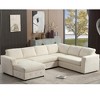 110.75'' Chenille Modular Oversized U-Shaped 6-Seater Sectional Sofa with Chaise Storage, Crystal Button and 7 Back Cushions - 3 of 4