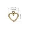 Unique Bargains Metal Bulk Elegant DIY Crafts Jewelry Making Heart Pendant 100 Pcs - 2 of 4