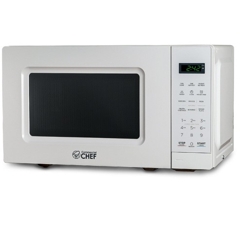 Commercial Chef Countertop Microwave Oven 0.7 Cu. ft. 700W, White