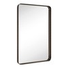 TEHOME Arthers Rectangular Stainless Steel Framed Pivoting Wall Mounted Bathroom Vanity Mirror - 3 of 4