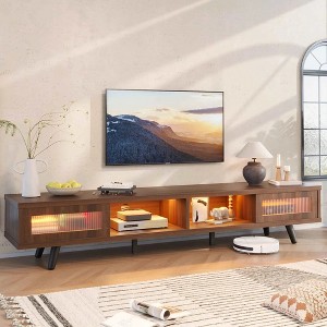 Bestier 70 inch LED Modern Low Profile TV Consoles with storage for living room - 1 of 4