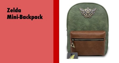 Nintendo The Legend Of Zelda Leather 11 Mini Backpack - Green/brown :  Target