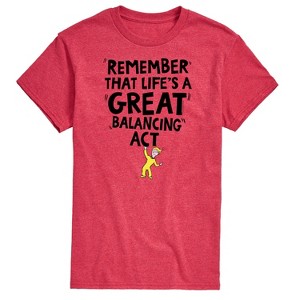 Men's - Dr. Seuss - Life Great Balancing Act Short Sleeve Graphic T-Shirt - 1 of 4