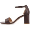 Journee Collection Women's Valenncia Narrow Width SuperNatural Shades Open Square Toe Ankle Strap Sandals - 2 of 4