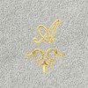 Linum Home Textiles 100% Turkish Cotton MONICA Gold Thread 2PC Embellished Washcloth Set - 3 of 4