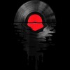 Junior's Design By Humans Vinyl Record Music LP Classic 80s Sunset By MinShop T-Shirt - 2 of 2