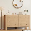Garvee 6 Drawer Dresser for Bedroom, Modern Double Dresser Organizer with Storage Drawers, Wooden Chests of Drawers for Bedroom, Entryway, Hallway - 2 of 4