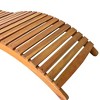 VidaXL Sun Lounger Solid Acacia Wood Brown - 4 of 4