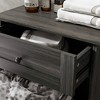LunaLulinlk Kitchen Tilt Out Trash Bin Cabinet Free Standing Recycling Cabinet Trash Can Holder With Drawer, Charcoal Gray black - 2 of 4