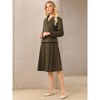INSPIRE CHIC Women's 2025 Fall Winter Double Breasted Blazers and A-Line Skirts Suit Set 2 PCS - 3 of 4