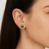 925 Sterling Silver Genuine Peridot Stud Earrings 2 Options - 2 of 2