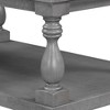 NicBex Vintage Coffee Table with Luxurious Pine Veneer&Vase Column Legs,Timelessly Charming Living Room Center Table,175lbs Max - 4 of 4