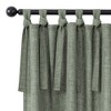 Awesome Home  Garrett Textured Tie Knots Curtains Pair, 52"X108" , Sage - 3 of 4