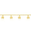 Bella Silver Sterling Silver, Elephant Charm Rolo Chain Anklet - Gold Plated - Gold - 9+1 Inch - 2 of 3