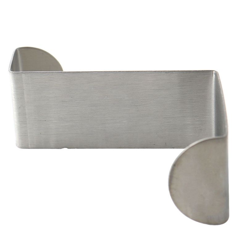 Unique Bargains Household Metal Z Shaped Over Door Hooks Clothes Towel Holder Hooks and Hangers, 3 of 8