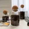 LunaLulink Simple Cork Jars, Sealed Candy Jars, Coffee Jars, Dry Food Storage Jars, Coffee Storage Containers - 3 of 4