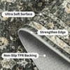 TROPOW 8x10 Washable Rug Vintage Non Slip Oriental Carpet Low Pile Foldable Throw Rugs - 3 of 4
