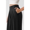 Womens Wide Leg Straight Long Pants Summer Fall Casual Pleated High Waisted Pants Office Work Business Trousers Palazzo Pant - 3 of 4