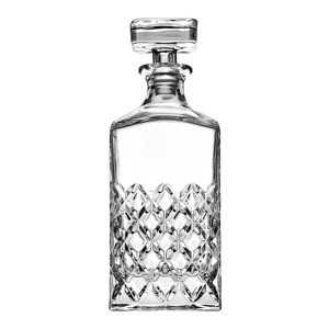 Godinger Silver 32 fl oz Hatch Whiskey Decanter: Crystal, Hand Wash, 10.05" Height, 3.6" Width, Clear Beverage Server - 1 of 2