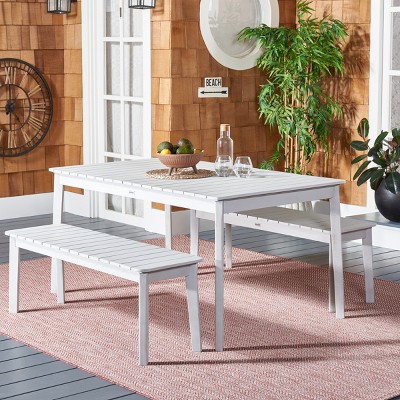 Europa 60" Gray Acacia Wood Outdoor Dining Set