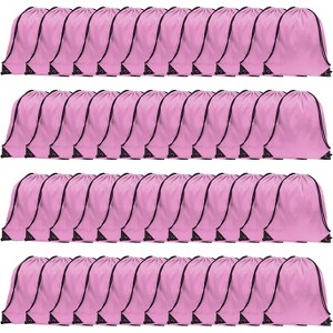 Waterproof Drawstring Backpack Bulk, Nylon Cinch Bags in 10 Colors for School, Gym, Sports - 1 of 4