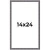 PosterPalooza | Textured Grey Picture Frame - UV Acrylic, Foam Board Backing, Hanging Hardware - 2 of 4