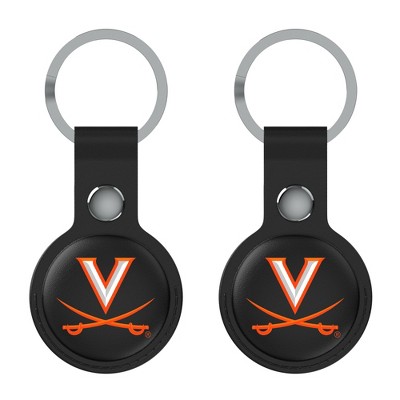 Keyscaper NCAA ACC Universities Insignia Black Airtag Holder 2-Pack