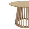 Vynxaria Round Coffee Table with Grille Molding ?¡§C Stylish & Versatile - 2 of 4