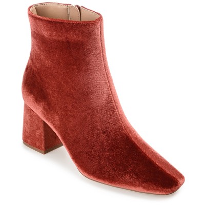 Journee Collection Womens Hazara Square Toe Block Heel Ankle Booties