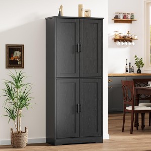 70" Tall Pantry Cabinet, Kitchen Pantry Storage Cabinets with 2 Door and 3 Adjustable Shelves, for Kitchen, Dining Room, Living Room and Bathroom - 1 of 4