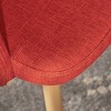 Sapphtopaz Set of 2 Modern Dining Chairs Upholstered Armchairs with Metal Legs and Wood Finish Chair for Dining Room, Living Room, Kitchen - 2 of 4
