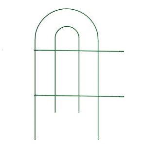 Origin Point Garden Craft Round Folding Border Fence, Green, 10' L x 24" H - 1 of 4