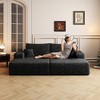 Whisen Modern Sleeper Sofa Bed, Dual Lounger, Plush Corduroy Fabric - 3 of 4