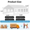 Heavy Duty Party Tent - Commercial Canopy with Removable Sidewalls & Church Windows, for Weddings, Banquets & BBQ Events - 3 of 4