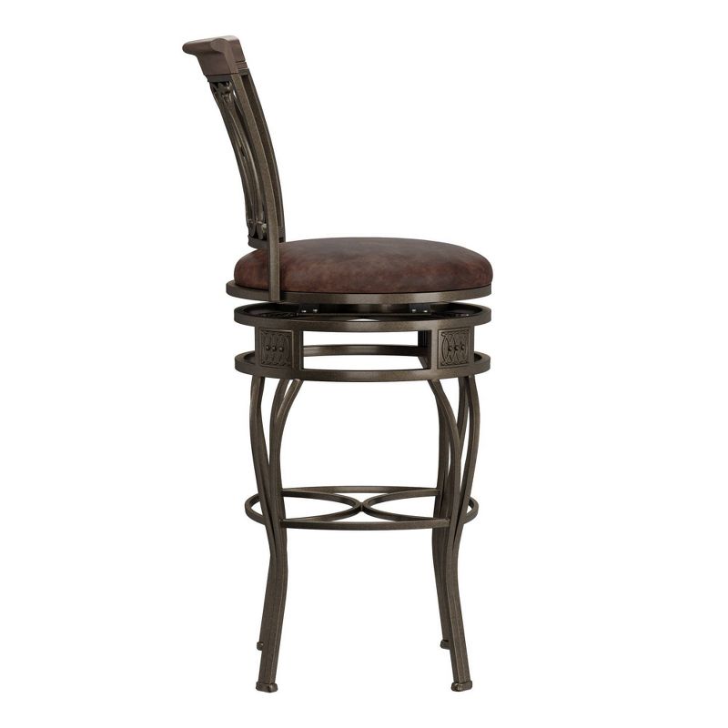 32&#34; Montello Swivel Barstool Bronze/Brown - Hillsdale Furniture, 6 of 15