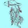 Women's Design By Humans Llama By LouJah Racerback Tank Top - 2 of 2