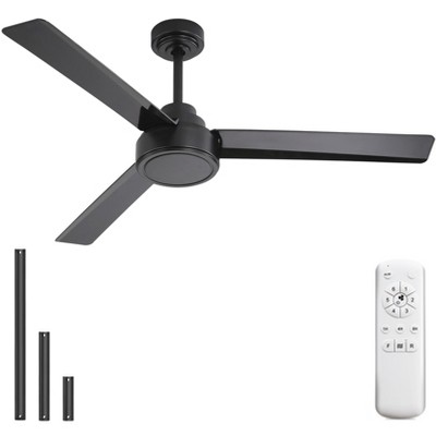 Sofucor 52'' Ceiling Fan without Lights with Remote Control for Living Room